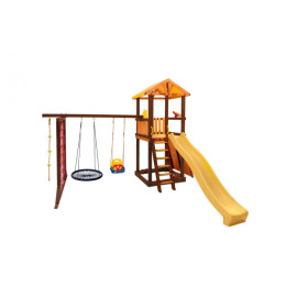 Игровой комплекс Perfetto Sport Pitigliano-11 + качели Паутина