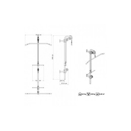 Стойка блочная пристенная Marbo MH-W101