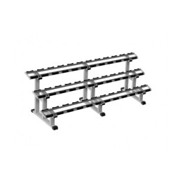 Стойка для профессиональных гантелей 3х ярусная на 18 пар Iron King IK 215