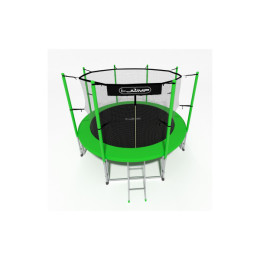 Батут 14ft i-Jump Classic Light с лестницей зеленый