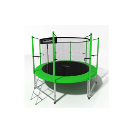 Батут 14ft i-Jump Classic Light с лестницей зеленый