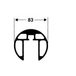 Стойки волейбольные Haspo круглые алюминиевые ф83 мм 924-5321