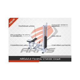 Голень станок сидя ARMS (стек 100кг) AR022.3