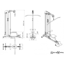 Тяга верхняя / горизонтальная Marbo MH-W106