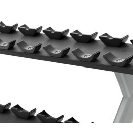 Подставка под гантели на 10 пар в 2 ряда Precor DBR812