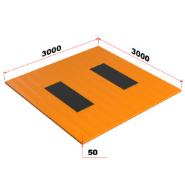 Помост тяжелоатлетический тренировочный 3х3х0,05м Glav 13.101