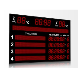 Табло для плавания Импульс 713-D18x8-L4xD13x7-L4xS12x96xP10-T-T2