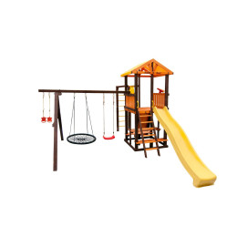 Игровой комплекс Perfetto Sport Bari-7 + качели Паутина