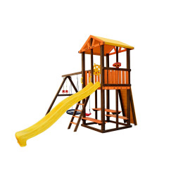 Игровой комплекс Perfetto Sport Bari-4 + качели Паутина