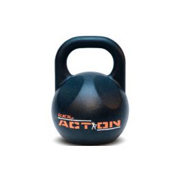 Гиря IDOL Action 48 кг, черная с прокрашенным логотипом