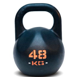 Гиря IDOL Action 48 кг, черная с прокрашенным логотипом