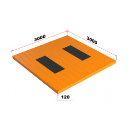 Помост тяжелоатлетический 3х3х0,12м Glav 13.103