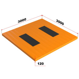 Помост тяжелоатлетический 3х3х0,12м Glav 13.103